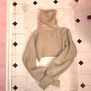 Orseund Iris Tan Crop Sweater **ARCHIVED STYLE***